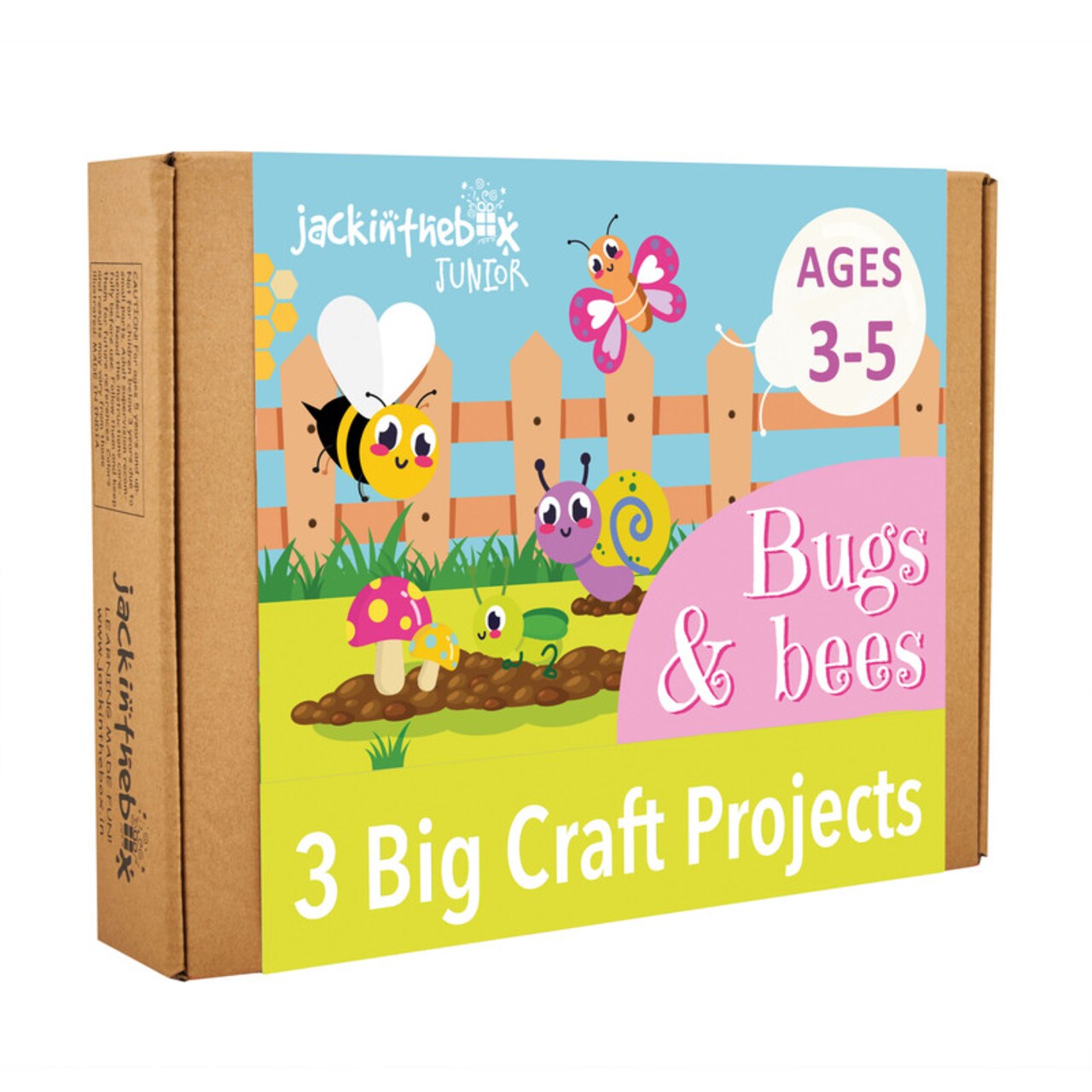Junior Bugs and Bees Themed Art and Craft kit 3 in 1 Craft Kit